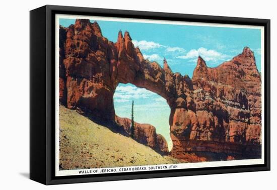 Utah, Cedar Breaks National Monument View of the Walls of Jericho-Lantern Press-Framed Stretched Canvas