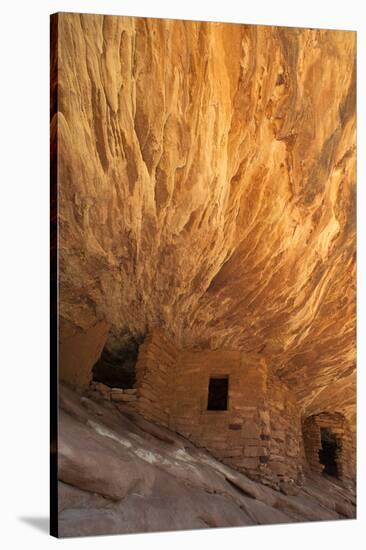 Utah, Cedar Mesa. Fallen Roof Ruin-Judith Zimmerman-Stretched Canvas