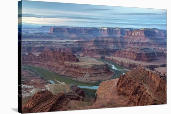 Utah, Dead Horse Point State Park. Colorado River Gooseneck Formation-Cathy & Gordon Illg-Stretched Canvas