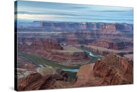 Utah, Dead Horse Point State Park. Colorado River Gooseneck Formation-Cathy & Gordon Illg-Stretched Canvas