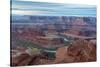 Utah, Dead Horse Point State Park. Colorado River Gooseneck Formation-Cathy & Gordon Illg-Stretched Canvas