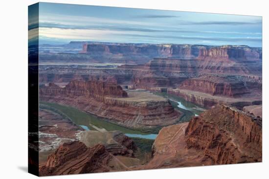 Utah, Dead Horse Point State Park. Colorado River Gooseneck Formation-Cathy & Gordon Illg-Stretched Canvas
