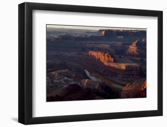 Utah, Dead Horse Point State Park. Overlook at First Light at Sunrise-Judith Zimmerman-Framed Photographic Print