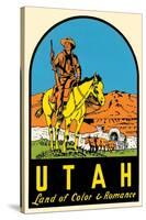 Utah Decal, Wagon Train-null-Stretched Canvas