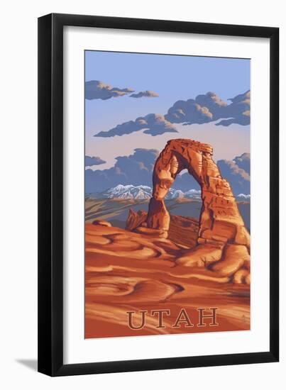 Utah - Delicate Arch-Lantern Press-Framed Art Print