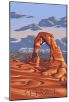 Utah - Delicate Arch-Lantern Press-Mounted Art Print