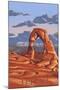 Utah - Delicate Arch-Lantern Press-Mounted Art Print