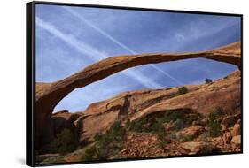 Utah, Devils Garden Area of Arches National Park, Landscape Arch-David Wall-Framed Stretched Canvas