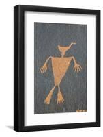 Utah. Duck Headed Man Petroglyph, Cedar Mesa-Judith Zimmerman-Framed Photographic Print