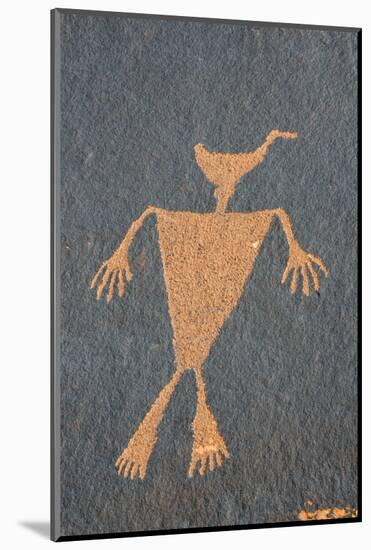 Utah. Duck Headed Man Petroglyph, Cedar Mesa-Judith Zimmerman-Mounted Photographic Print