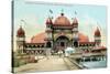 Utah, Entrance View of the Saltair Pavilion at the Great Salt Lake-Lantern Press-Stretched Canvas