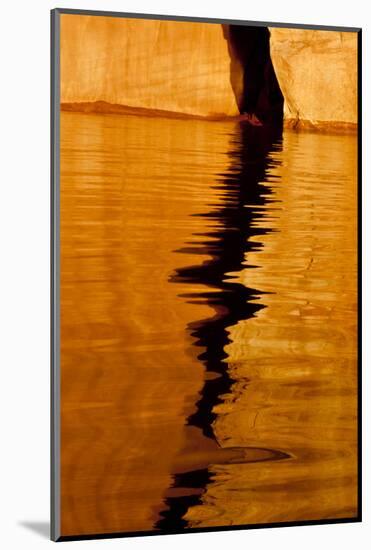 Utah, Glen Canyon National Recreation Area. Tapestry Wall Reflection Detail at Sunrise-Judith Zimmerman-Mounted Photographic Print