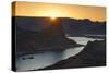 Utah, Glen Canyon National Recreation Area. View from Alstrom Point Overlook, Gunsight Butte-Judith Zimmerman-Stretched Canvas