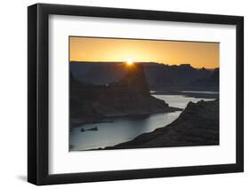 Utah, Glen Canyon National Recreation Area. View from Alstrom Point Overlook, Gunsight Butte-Judith Zimmerman-Framed Photographic Print