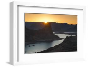 Utah, Glen Canyon National Recreation Area. View from Alstrom Point Overlook, Gunsight Butte-Judith Zimmerman-Framed Photographic Print