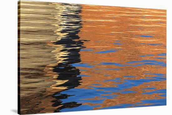 Utah, Glen Canyon Nra. Abstract of Cliff Reflection in Lake Powell-Jaynes Gallery-Stretched Canvas