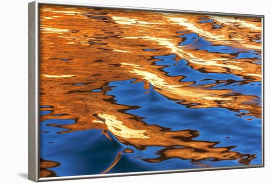 Utah, Glen Canyon Nra. Abstract of Cliff Reflection in Lake Powell-Jaynes Gallery-Framed Photographic Print