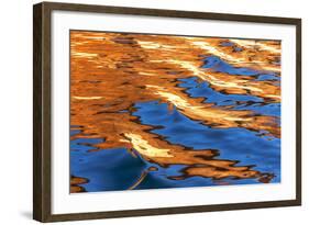 Utah, Glen Canyon Nra. Abstract of Cliff Reflection in Lake Powell-Jaynes Gallery-Framed Photographic Print