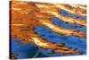 Utah, Glen Canyon Nra. Abstract of Cliff Reflection in Lake Powell-Jaynes Gallery-Stretched Canvas