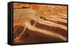 Utah, Glen Canyon Nra. Abstract of Cliff Reflection in Lake Powell-Jaynes Gallery-Framed Stretched Canvas