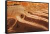 Utah, Glen Canyon Nra. Abstract of Cliff Reflection in Lake Powell-Jaynes Gallery-Framed Stretched Canvas