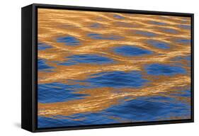 Utah, Glen Canyon Nra. Abstract of Cliff Reflection in Lake Powell-Jaynes Gallery-Framed Stretched Canvas