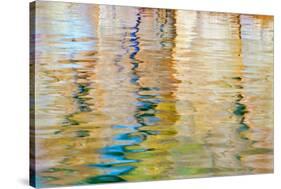 Utah, Glen Canyon Nra. Abstract of Cliff Reflection in Lake Powell-Jaynes Gallery-Stretched Canvas