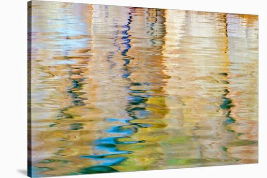 Utah, Glen Canyon Nra. Abstract of Cliff Reflection in Lake Powell-Jaynes Gallery-Stretched Canvas