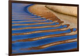 Utah, Glen Canyon Nra. Abstract of Cliff Reflection in Lake Powell-Jaynes Gallery-Framed Photographic Print