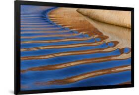 Utah, Glen Canyon Nra. Abstract of Cliff Reflection in Lake Powell-Jaynes Gallery-Framed Photographic Print