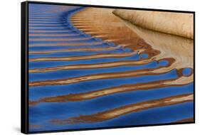 Utah, Glen Canyon Nra. Abstract of Cliff Reflection in Lake Powell-Jaynes Gallery-Framed Stretched Canvas