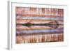 Utah, Glen Canyon Nra. Abstract Reflection of Stained Sandstone Wall-Jaynes Gallery-Framed Photographic Print