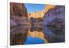 Utah, Glen Canyon Nra. Abstract Reflection of Stained Sandstone Wall-Jaynes Gallery-Framed Photographic Print