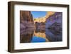 Utah, Glen Canyon Nra. Abstract Reflection of Stained Sandstone Wall-Jaynes Gallery-Framed Photographic Print