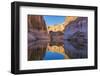 Utah, Glen Canyon Nra. Abstract Reflection of Stained Sandstone Wall-Jaynes Gallery-Framed Photographic Print