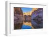 Utah, Glen Canyon Nra. Abstract Reflection of Stained Sandstone Wall-Jaynes Gallery-Framed Photographic Print