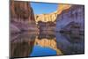 Utah, Glen Canyon Nra. Abstract Reflection of Stained Sandstone Wall-Jaynes Gallery-Mounted Photographic Print