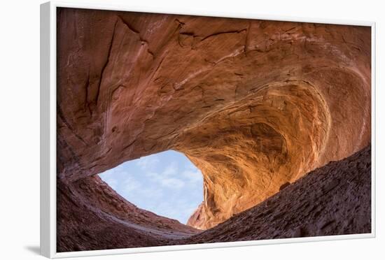 Utah, Glen Canyon Nra. Sandstone Alcove in Fifty Mile Canyon-Jaynes Gallery-Framed Photographic Print