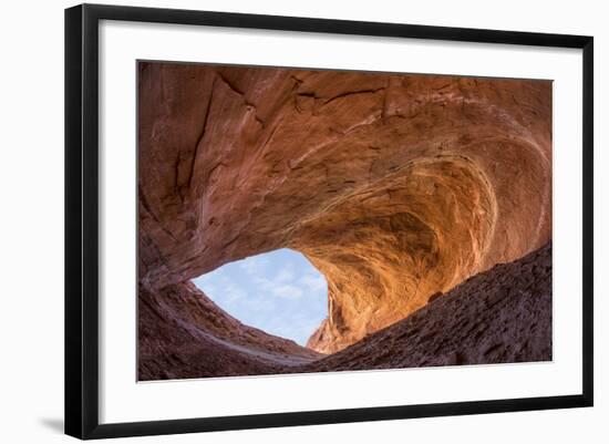 Utah, Glen Canyon Nra. Sandstone Alcove in Fifty Mile Canyon-Jaynes Gallery-Framed Photographic Print