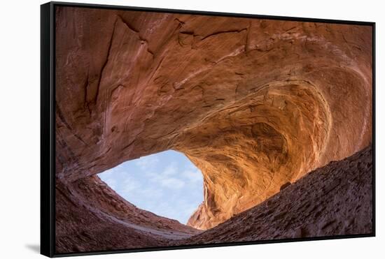 Utah, Glen Canyon Nra. Sandstone Alcove in Fifty Mile Canyon-Jaynes Gallery-Framed Stretched Canvas