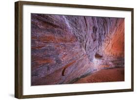 Utah, Glen Canyon Nra. Sandstone Wall of Alcove in Fifty Mile Canyon-Jaynes Gallery-Framed Photographic Print