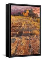 Utah, Glen Canyon Nra. Sunset on Sandstone Formations-Jaynes Gallery-Framed Stretched Canvas