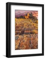 Utah, Glen Canyon Nra. Sunset on Sandstone Formations-Jaynes Gallery-Framed Photographic Print