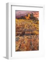 Utah, Glen Canyon Nra. Sunset on Sandstone Formations-Jaynes Gallery-Framed Photographic Print