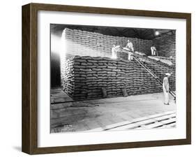 Utah-Idaho Sugar Company Warehouse in Bellingham, WA, 1928-Asahel Curtis-Framed Giclee Print