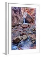 Utah, Kanarraville, Kanarra Creek Canyon and Waterfall-Jamie And Judy Wild-Framed Photographic Print