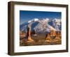 Utah, La Sal Mountains from Arches National Park, USA-Alan Copson-Framed Photographic Print