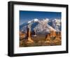 Utah, La Sal Mountains from Arches National Park, USA-Alan Copson-Framed Photographic Print