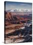 Utah, Moab, Canyonlands National Park, Buck Canyon Overlook, Winter, USA-Walter Bibikow-Stretched Canvas