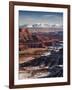 Utah, Moab, Canyonlands National Park, Buck Canyon Overlook, Winter, USA-Walter Bibikow-Framed Photographic Print